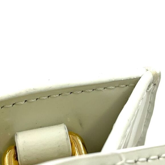 Gucci Diana Leather White Mini Tote Bag Gold 832936 - Picture 8 of 14